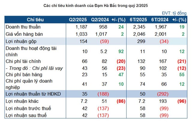 Đạm H&#224; Bắc (DBH) l&#227;i 42 tỷ đồng trong qu&#253; II/2025 nhờ gi&#225; ure tăng  - Ảnh 1