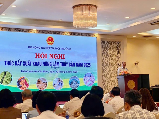 Hội nghị thúc đẩy xuất khẩu nông lâm thuỷ sản năm 2025.