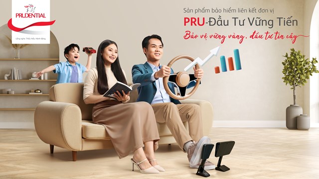 Prudential Việt Nam chính thức ra mắt sản phẩm bảo hiểm liên kết đơn vị Pru-Đầu tư vững tiến.