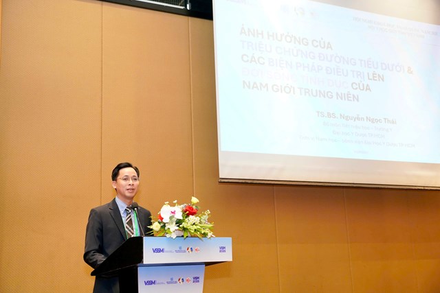 TS BS. Nguyễn Ngọc Th&aacute;i &ndash; Đơn vị Nam học, Khoa Tiết niệu BV ĐHYD.