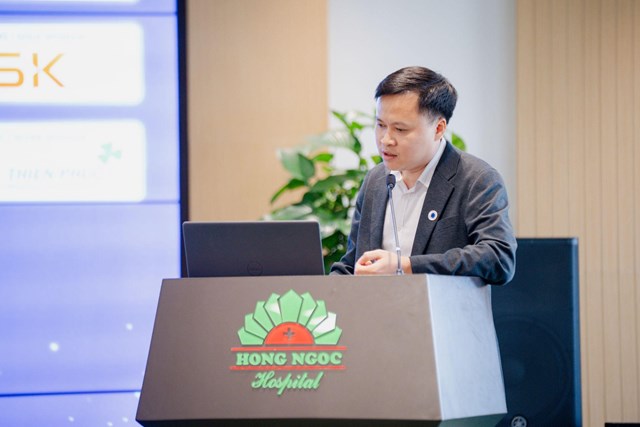 ThS.BSNT. Nguyễn Xu&acirc;n Quang - Trưởng Khoa TMH v&agrave; PT Đầu cổ, Hồng Ngọc tại Hội nghị