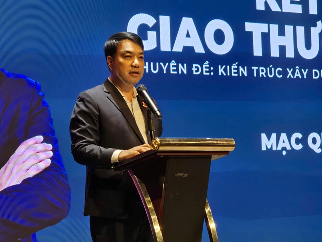 &Ocirc;ng Mạc Quốc Anh &ndash; Chủ tịch SME 9497 ph&aacute;t biểu tại chương tr&igrave;nh.