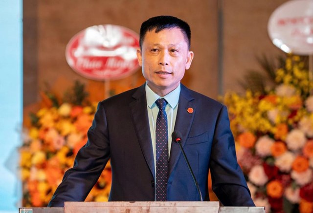 &Ocirc;ng Nguyễn Th&agrave;nh Lợi - Tổng Bi&ecirc;n tập B&aacute;o Kinh tế &amp; Đ&ocirc; thị ph&aacute;t biểu tại buổi lễ.