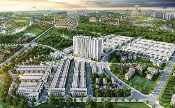 Phối cảnh Dự án Khu đô thị Bàu Giang, tỉnh Quảng Ngãi.