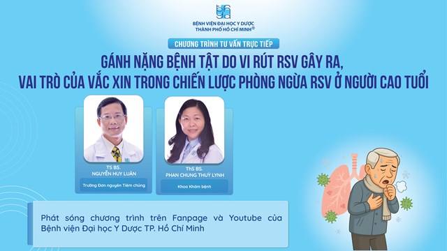 Chương trình tư vấn về bệnh RSV ở người cao tuổi.