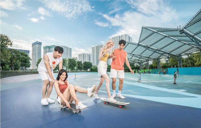 Cư d&acirc;n Vinhomes Smart City c&oacute; cơ hội thể dục, thể thao mọi l&uacute;c, mọi nơi để nạp năng lượng t&iacute;ch cực, khỏe mạnh mỗi ng&agrave;y với hệ thống tiện &iacute;ch ti&ecirc;u chuẩn resort &nbsp;