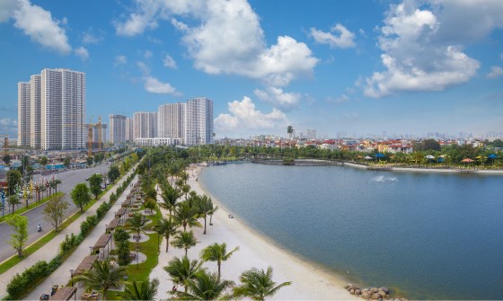 Vinhomes Smart City l&agrave; một trong c&aacute;c dự &aacute;n sở hữu kh&ocirc;ng gian xanh lớn nhất tr&ecirc;n thị trường, được v&iacute; như &ldquo;l&aacute; phổi xanh&rdquo; của khu vực ph&iacute;a T&acirc;y H&agrave; Nội &nbsp;