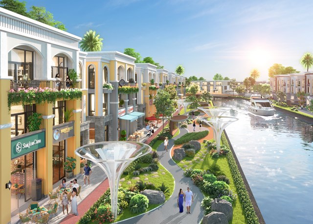 Kh&ocirc;ng gian sống sinh th&aacute;i, tiện nghi v&agrave; tốt cho sức khỏe tại đảo Phượng Ho&agrave;ng, Aqua City.&nbsp;