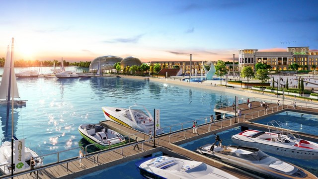 Anh Thơ nhận định tổ hợp Quảng trường - Bến du thuyền Aqua Marina được xem l&agrave; điểm đến thỏa m&atilde;n lối sống đỉnh cao của cư d&acirc;n v&agrave; du kh&aacute;ch. &nbsp;