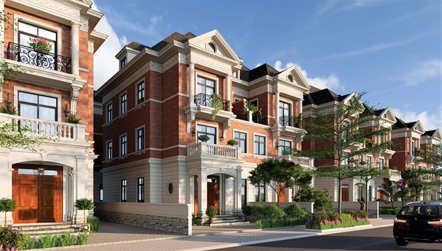 Biệt thự phong c&aacute;ch kiến tr&uacute;c Beaux &ndash; Arts sang trọng tại Sun Harbor 1, Aqua City &nbsp;