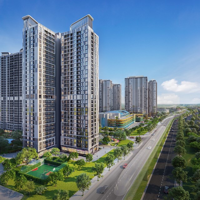 T&ograve;a th&aacute;p căn hộ P2, ph&acirc;n khu The Pavilion sở hữu vị tr&iacute; chiến lược trong tổng thể đại đ&ocirc; thị Vinhomes Ocean Park &nbsp;