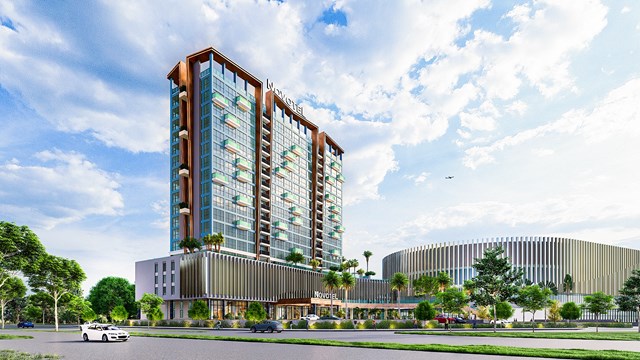 Tổ hợp Trung t&acirc;m phức hợp giải tr&iacute; đa năng trong nh&agrave; Aqua Arena v&agrave; kh&aacute;ch sạn Novotel ti&ecirc;u chuẩn 4 sao quốc tế tại Aqua City &nbsp;
