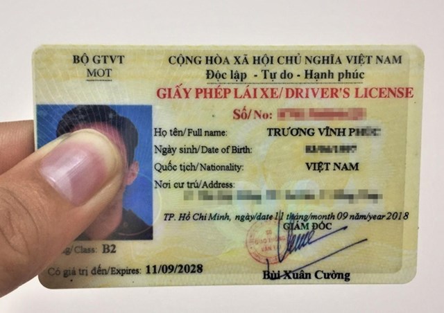 Giấy ph&eacute;p l&aacute;i xe hạng B2 hiện nay c&oacute; thời hạn 10 năm kể từ ng&agrave;y cấp. Ảnh:&nbsp;V.P.