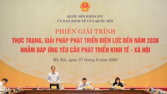 Phi&ecirc;n điều trần của Ủy ban Kinh tế nhằm giải đ&aacute;p nỗi lo thiếu điện trong tương lai - Ảnh: CTV