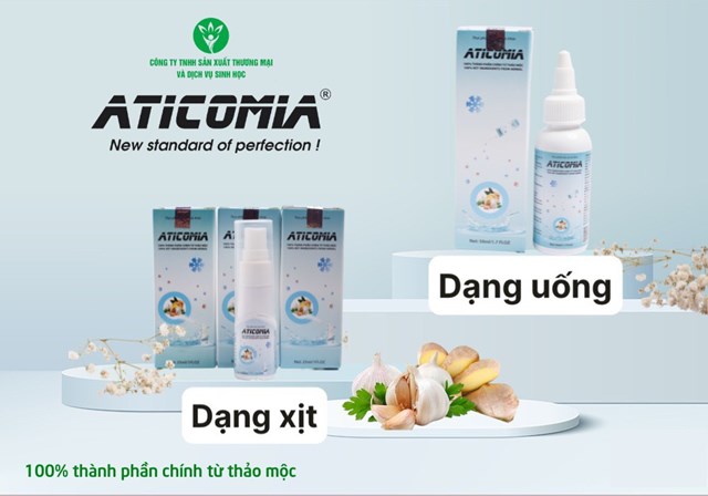 ATICOMIA, sản phẩm c&oacute; t&aacute;c dụng t&iacute;ch cực trong điều trị người mắc bệnh ho, vi&ecirc;m phế quản...&nbsp;