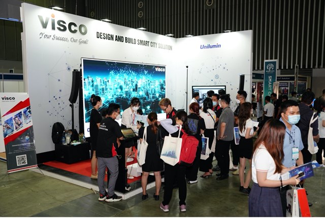 Gian hàng VISCO tại Smart City Asia 2022. Ảnh: Visco