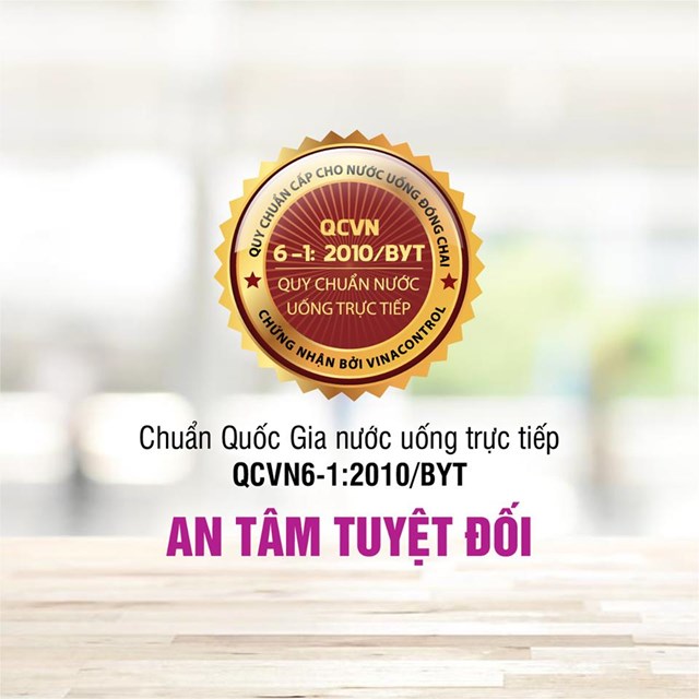 Thương hiệu Mutosi đạt quy chuẩn Quốc gia nước uống trực tiếp QCVN6-1:2010/BYT