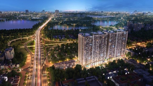 Phối cảnh dự án Phương Đông Green Park. Ảnh: Phương Đông Group.
