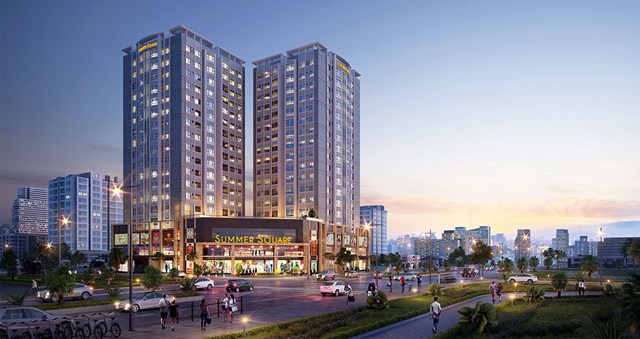 Phối cảnh dự án Asiana Riverside do Gotec Land làm chủ đầu tư.