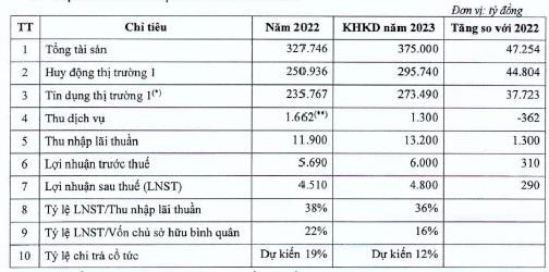 Nguồn: T&agrave;i liệu họp ĐHCĐ 2023