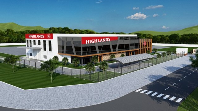 Hình ảnh nhà máy rang cà phê Cao Nguyên