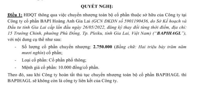 Ho&#224;ng Anh Gia Lai (HAG) tho&#225;i to&#224;n bộ vốn tại chuỗi thịt heo ăn chuối Bapi HAGL - Ảnh 1