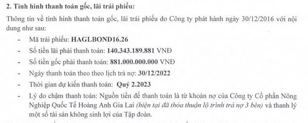 Ho&#224;ng Anh Gia Lai (HAG) khẳng định tr&#225;i phiếu đủ t&#224;i sản đảm bảo, từ năm 2024 sẽ d&#249;ng d&#242;ng tiền từ hoạt động kinh doanh để trả nợ tr&#225;i phiếu - Ảnh 1