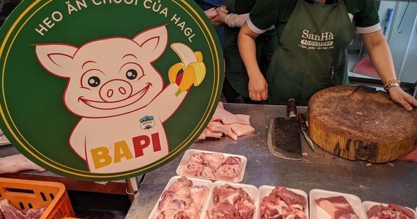 HAGL cho ra mắt thịt thương hiệu l&agrave; Heo ăn chuối Bapi