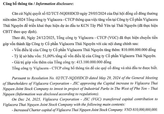 Viglacera Thái Nguyên được chấp thuận làm nhà đầu tư khu công nghiệp gần 5.400 tỷ đồng - Ảnh 1