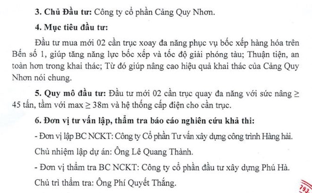 Vừa được chấp nhận l&#234;n s&#224;n HOSE, Cảng Quy Nhơn (QNP) duyệt chi hơn 194,8 tỷ đồng đầu tư cần trục quay n&#226;ng cấp cảng - Ảnh 1