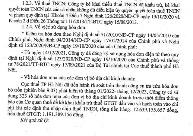 Vi phạm thuế, Tổng c&#244;ng ty C&#244;ng tr&#236;nh đường sắt bị phạt v&#224; truy thu thuế hơn 3,8 tỷ đồng - Ảnh 3