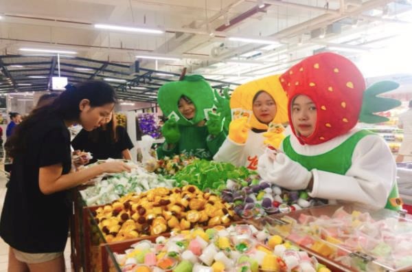 Kẹo thạch Zai Zai c&oacute; mặt ở nhiều si&ecirc;u thị lớn tr&ecirc;n to&agrave;n quốc