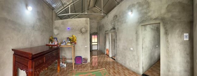 Ng&ocirc;i nh&agrave; mới khang trang được dựng l&ecirc;n trong niềm hạnh ph&uacute;c của gia đ&igrave;nh &ocirc;ng Lạc