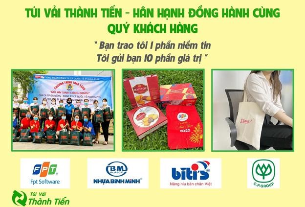 T&uacute;i Vải Th&agrave;nh Tiến tự tin đồng h&agrave;nh, sự lựa chọn tin cậy