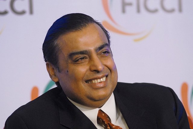 Tỷ ph&uacute; Mukesh Ambani l&agrave; người gi&agrave;u thứ 10 tr&ecirc;n thế giới với tổng khối t&agrave;i sản khoảng 91,1 tỷ USD.
