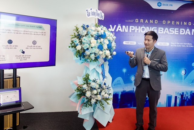 Theo đại diện Base, sự đồng h&agrave;nh trực tiếp của đơn vị cung cấp giải ph&aacute;p chuyển đổi số tại miền Trung c&oacute; &yacute; nghĩa đặc biệt quan trọng đối với một cộng đồng doanh nghiệp đang cần những cơ chế đặc th&ugrave; để đi nhanh hơn