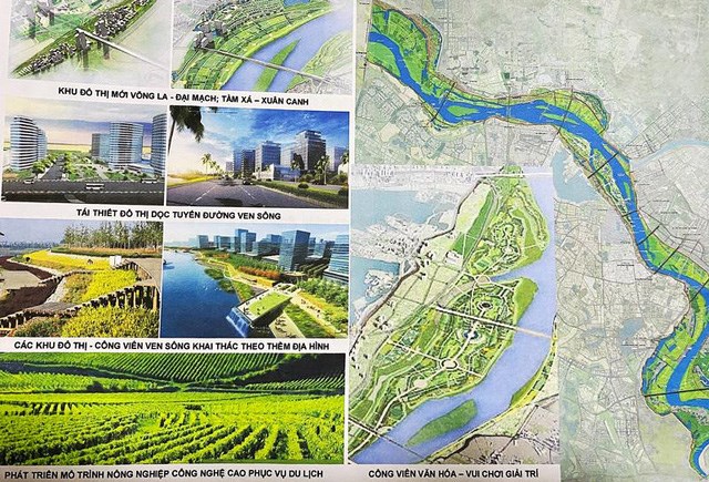 Bản vẽ minh họa Quy hoạch ph&acirc;n khu đ&ocirc; thị s&ocirc;ng Hồng