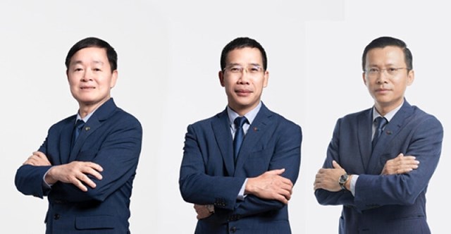 &nbsp;&Ocirc;ng L&ecirc; Hữu Đức, &ocirc;ng Lưu Trung Th&aacute;i, &ocirc;ng Phạm Như &Aacute;nh (từ tr&aacute;i qua phải)