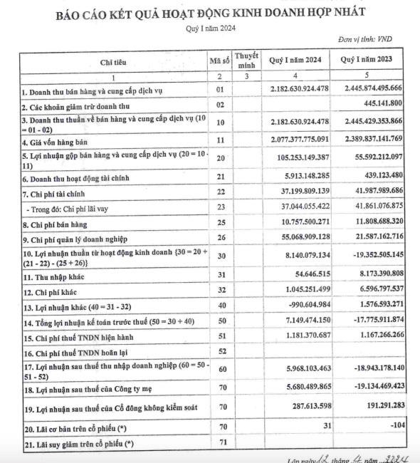 Gang th&#233;p Th&#225;i Nguy&#234;n (TIS) thực hiện 50% kế hoạch l&#227;i trước thuế cả năm 2024 chỉ sau một qu&#253; - Ảnh 1