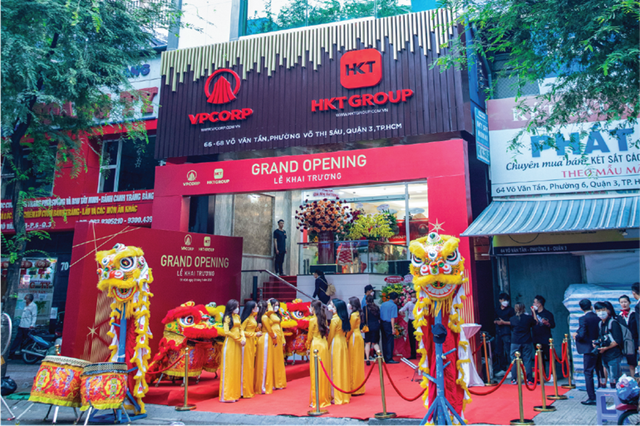 &nbsp;Lễ khai trương VP Corp v&agrave; HKT Group tại trụ sở 66 &ndash; 68 V&otilde; Văn Tần, Quận 3, TP.HCM&nbsp;