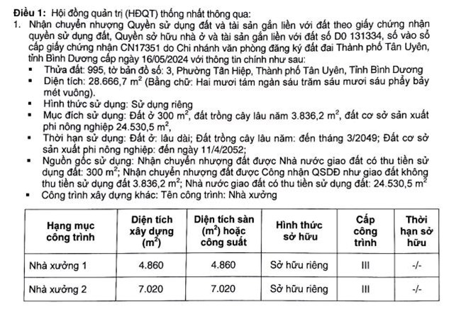 C&#244;ng ty Gỗ Đức Th&#224;nh (GDT) duyệt chi 138 tỷ đồng để th&#226;u t&#243;m bất động sản ở B&#236;nh Dương - Ảnh 1