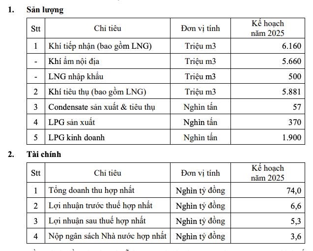 PV GAS (GAS) muốn ph&#225;t h&#224;nh hơn 70 triệu cổ phiếu để tăng vốn, đặt mục ti&#234;u lợi nhuận 2025 &#39;đi l&#249;i&#39; chỉ bằng nửa năm trước - Ảnh 1