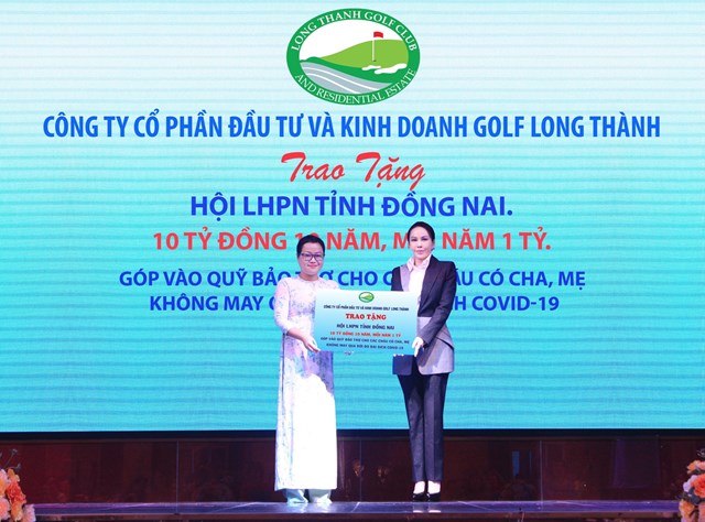 Golf Long Th&#224;nh t&#224;i trợ 10 tỷ đồng cho chương tr&#236;nh &quot;Mẹ đỡ đầu&quot; tỉnh Đồng Nai - Ảnh 1