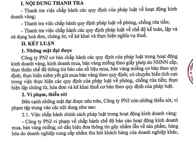 V&#224;ng bạc đ&#225; qu&#253; Ph&#250; Nhuận (PNJ) bị chuyển hồ sơ sang Bộ C&#244;ng an điều tra vi phạm trong kinh doanh v&#224;ng - Ảnh 1