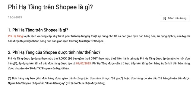 Shopee &#225;p thu ph&#237; hạ tầng 3.000 đồng/đơn h&#224;ng kể từ ng&#224;y 1/7 - Ảnh 1