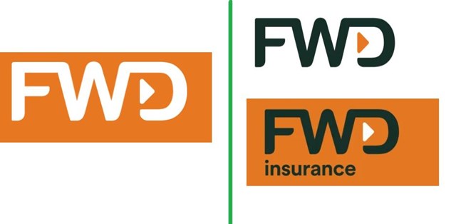 Logo của C&ocirc;ng ty TNHH Bảo Hiểm FWD Việt Nam (tr&aacute;i) v&agrave; C&ocirc;ng ty TNHH Bảo hiểm Nh&acirc;n thọ FWD Việt Nam (phải)