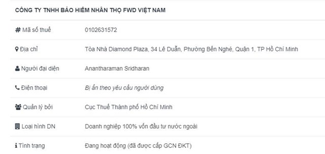 Mối li&#234;n hệ giữa Bảo hiểm Nh&#226;n thọ FWD Việt Nam v&#224; doanh nghiệp Bảo hiểm FWD Việt Nam c&#243; li&#234;n quan đến b&#224; Trương Mỹ Lan - Ảnh 2