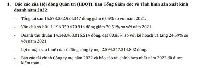 X&#226;y dựng H&#242;a B&#236;nh (HBC) lỗ 2.594 tỷ đồng năm 2022, tăng 1.456 tỷ đồng sau kiểm to&#225;n - Ảnh 1