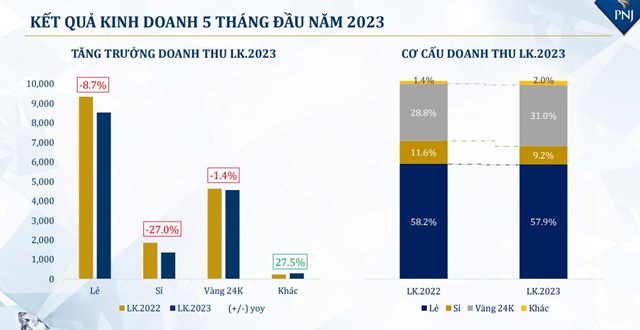 Sức mua yếu, lợi nhuận V&#224;ng bạc đ&#225; qu&#253; Ph&#250; Nhuận (PNJ) th&#225;ng 5 giảm 20% - Ảnh 2