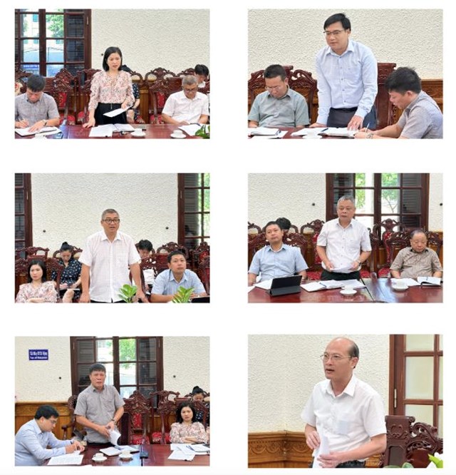 Một số đại biểu ph&aacute;t biểu tại buổi l&agrave;m việc.